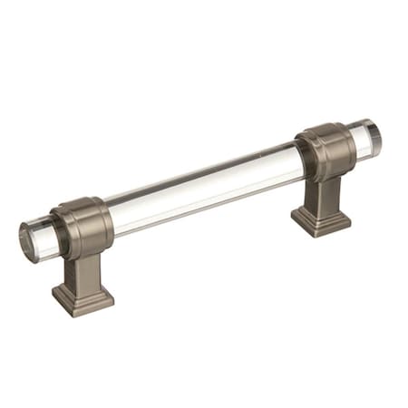 Amerock 96 mm Glacio Cabinet Pull - Clear, Satin Nickel A36654 CG10